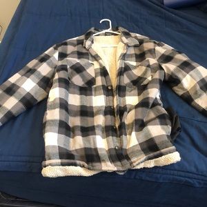 Heavy Plaid Vans Coat